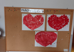 Grupowe Walentynki - galeria prac dzieci