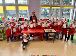 Słoneczka na mikołajkowych warsztatach cukierniczych