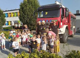 Spotkanie ze Strażą Pożarną w grupie Biedronek