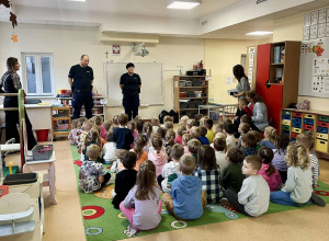 Policjanci z wizytą w przedszkolu