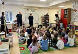 Policjanci z wizytą w przedszkolu